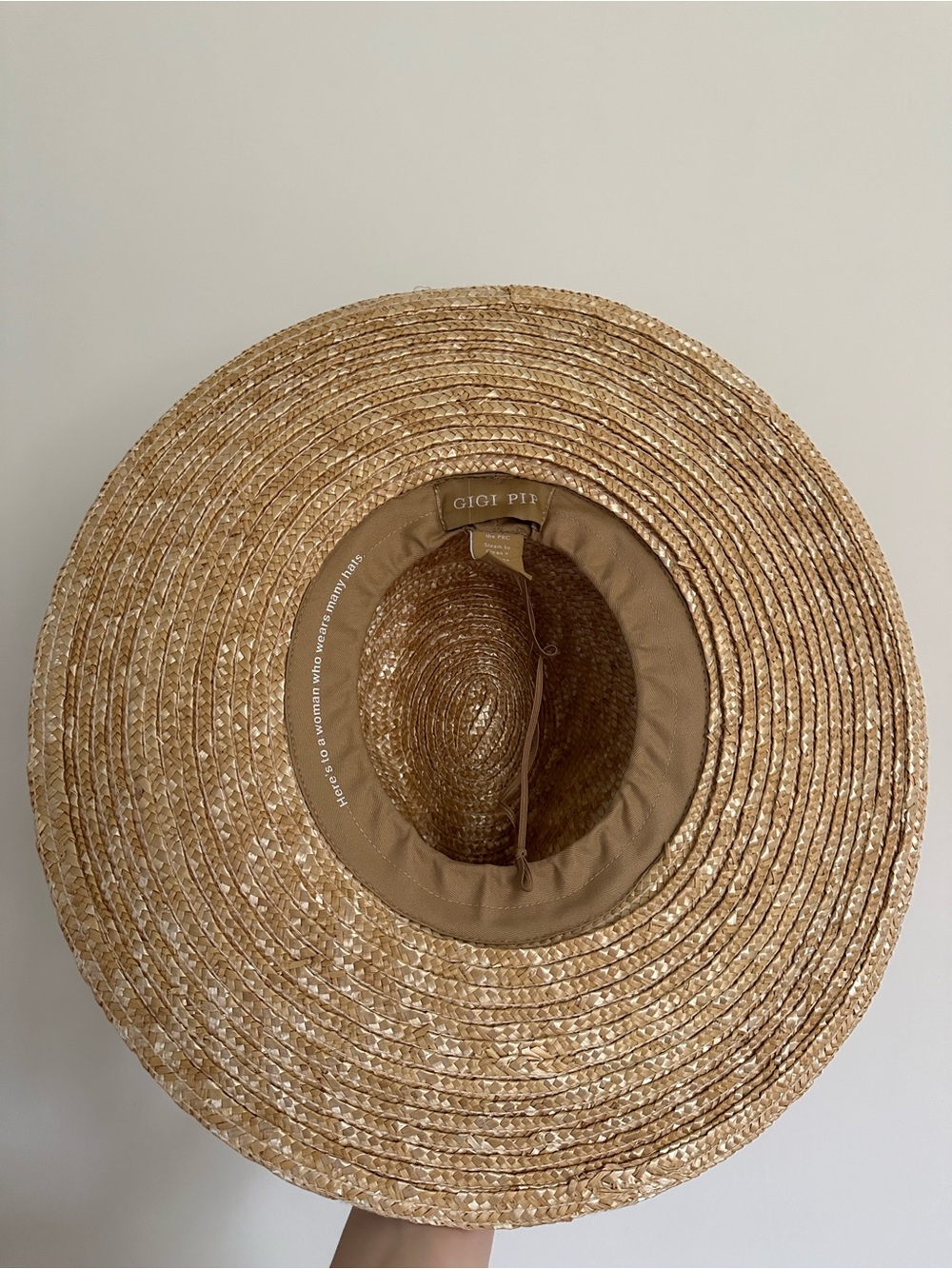 New Gigi Pip Isla 100% Straw Fedora Hat - Picture 8 of 14